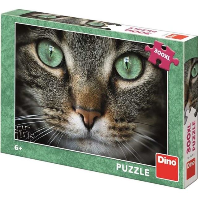 Puzzle Zelenooká mačka 300d. XL Dino