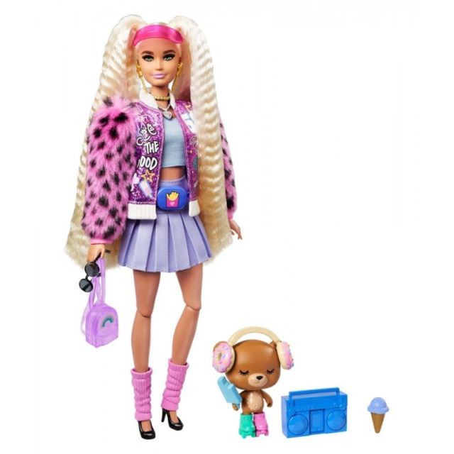 Barbie Extra Stylová dlouhovláska Donut, Mattel GYJ77