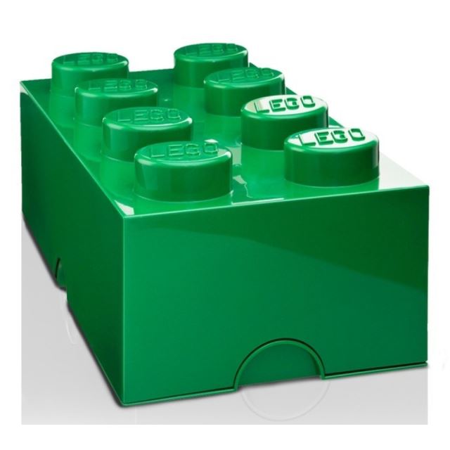 LEGO Úložný box 250x502x181 tmavě zelený