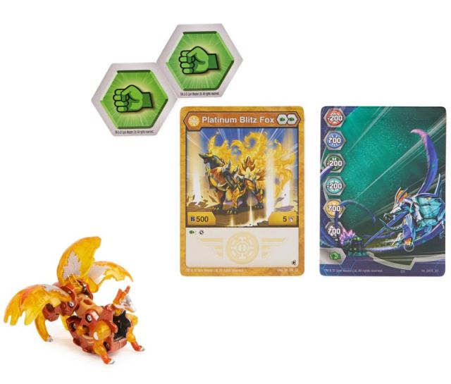 Bakugan Evolutions Platinum Series S4 BLITZ FOX gold