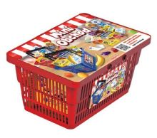 Nákupný košík s potravinami MINI OBCHOD červený (1)