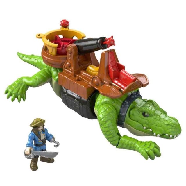 Fisher Price Imaginext Kráčející krokodýl a Kapitán Hook, Mattel DHH63
