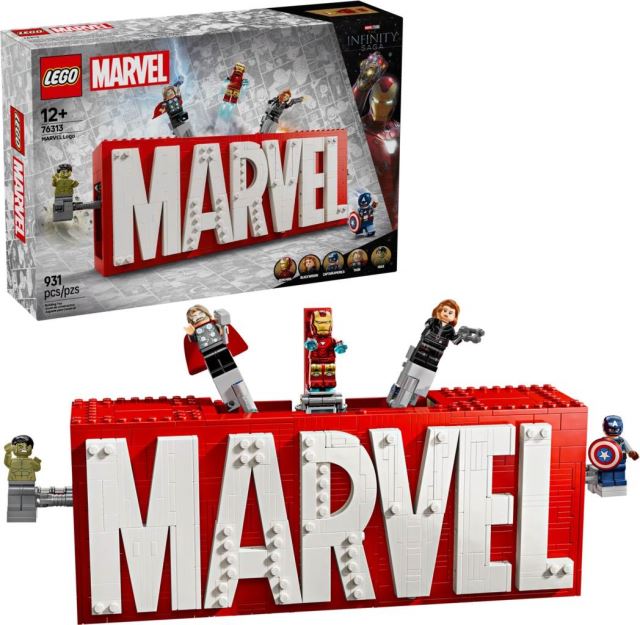 LEGO® Marvel 76313 Logo MARVEL a minifigúrky