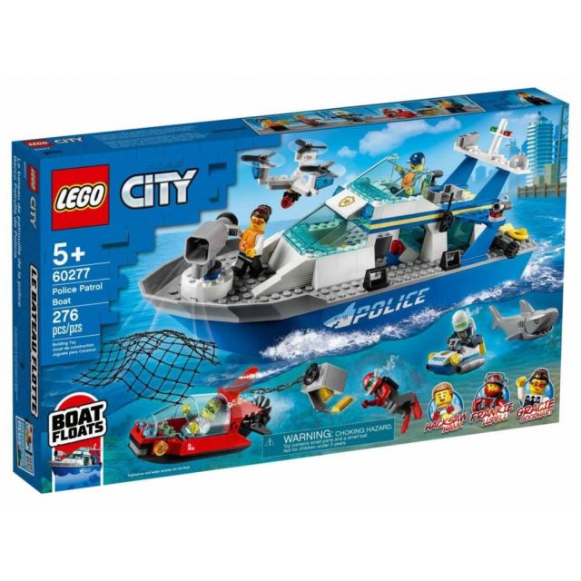 LEGO® CITY 60277 Policejní hlídková loď