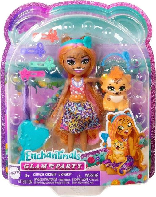 Mattel Enchantimals Deluxe bábika CHARISSE GEPARDOVÁ, HNV30