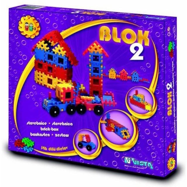 Blok + Blok 2 - Stavebnice, 146 dílů