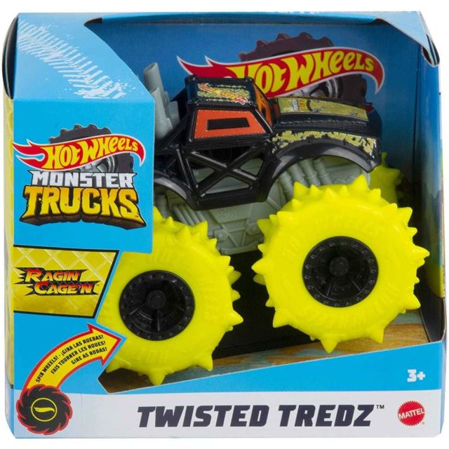 Hot Wheels® Monster Trucks Naťahovací truck Ragin Cage´N, Mattel GVK43