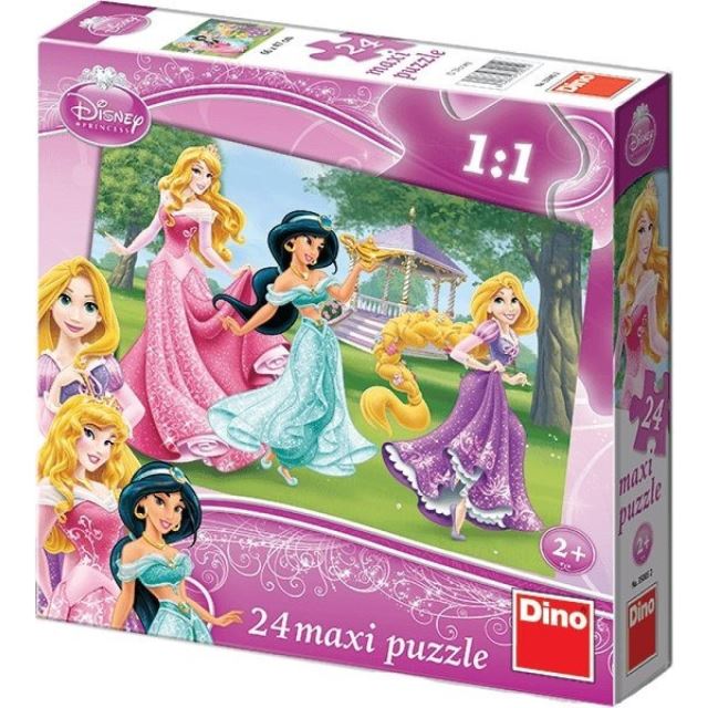 Dino Puzzle WD Princezny 24d. flor.