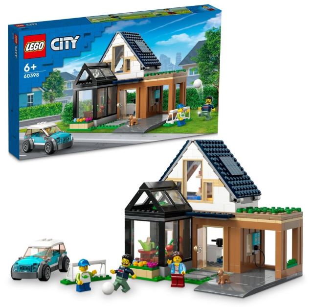 LEGO® CITY 60398 Rodinný dům a elektromobil