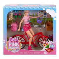 Mattel Barbie panenka Pink na kole, HWJ00 (4)