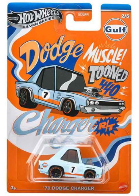 Mattel Hot Wheels® GULF TOONED SERIES ´70 Dodge Charger, JCB63