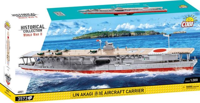 Cobi 4851 II WW IJN AKAGI letadlová loď, 1:300, 3573 k
