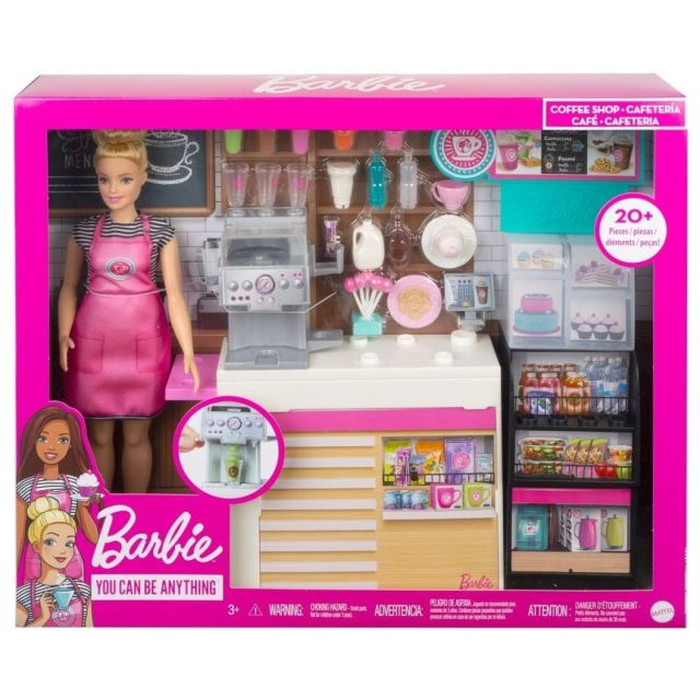 Mattel Barbie Kavárna s panenkou, GMW03