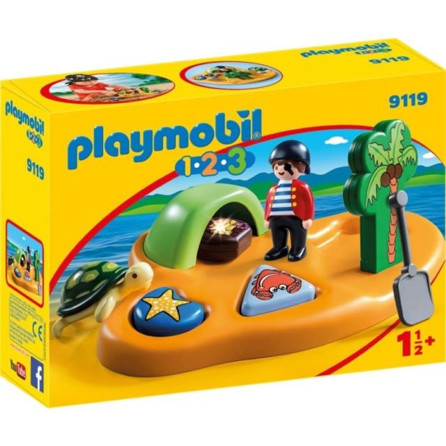 Playmobil 9119 Pirátský ostrov (1.2.3)