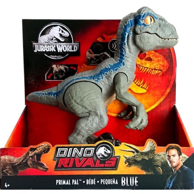 Jurský svět Dino Rivals, Velociraptor BLUE mládě, Mattel GFD40