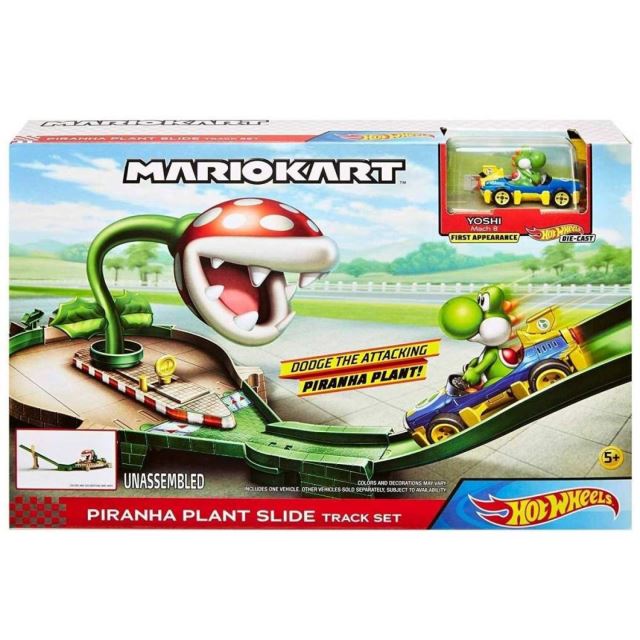 Hot Wheels Mario Kart Závodní dráha odplata Piraně, Mattel GFY47