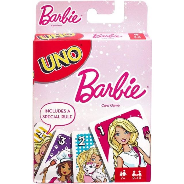 Karty UNO Barbie, Mattel FMP71