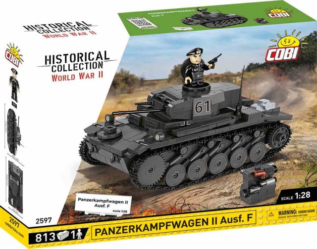 COBI 2597 Nemecký tank Panzerkampfwagen II Ausf. F, 1:28