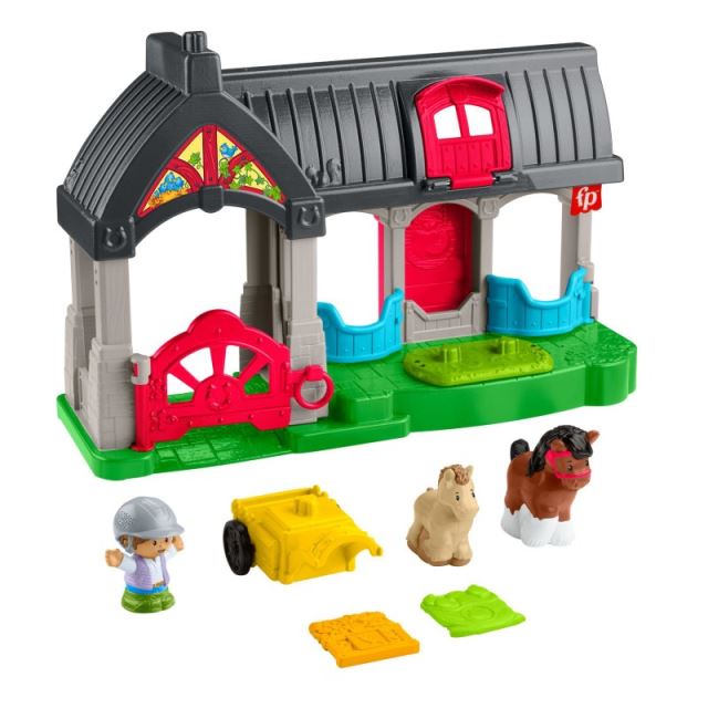 Fisher Price Little People Stajňa s kamarátmi poníkmi, Mattel HWR84