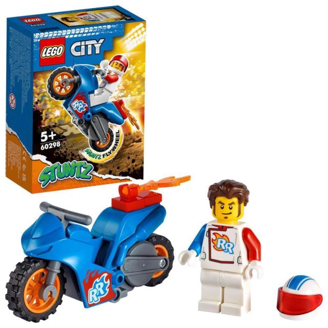 LEGO CITY 60298 Kaskadérská motorka s raketovým pohonom