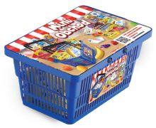 Nákupný košík s potravinami MINI OBCHOD modrý (1)