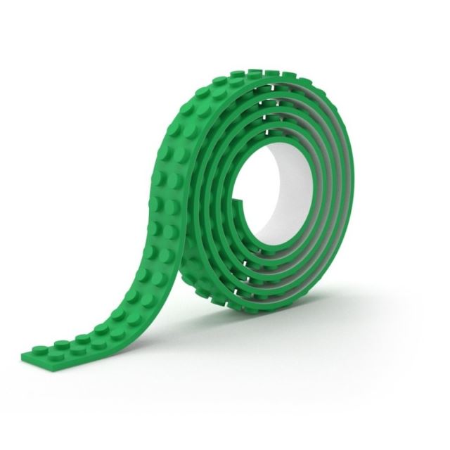 Lepící páska kostičky zelená