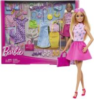 Mattel Barbie® Deluxe set oblečenia a topánok s bábikou Barbie, HKB07