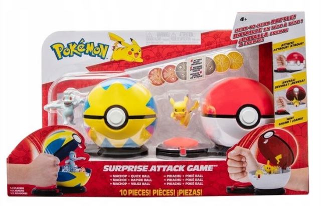 Pokémon Figurková bitva Surprise Attack Pikachu vs. Machop