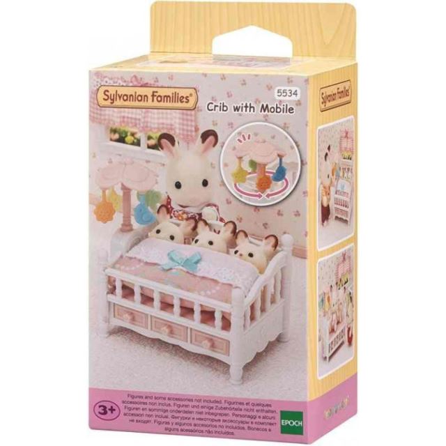 Sylvanian Families 5534 Nábytek - postýlka pro trojčata s otočným kolotočem