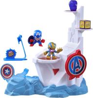 Hasbro MARVEL Avengers Stunt Squad Kapitán Amerika vs Thanos, F7059 (1)