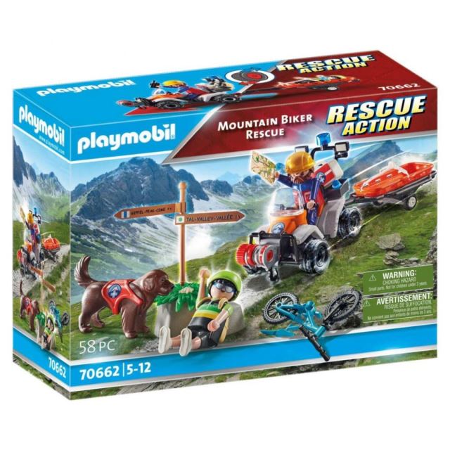 Playmobil 70662 Horský záchranář s cyklistou