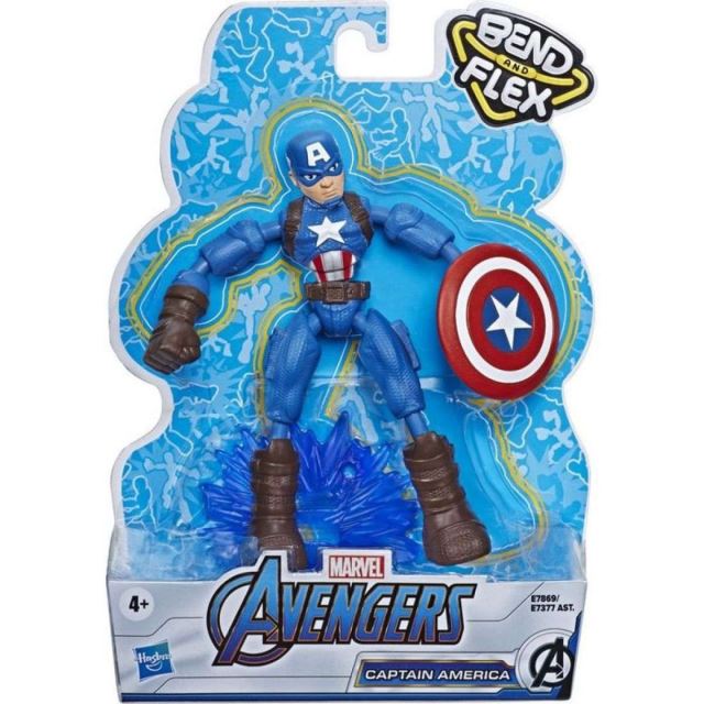 Avengers figurka Bend and Flex CAPTAIN AMERICA, Hasbro E7869