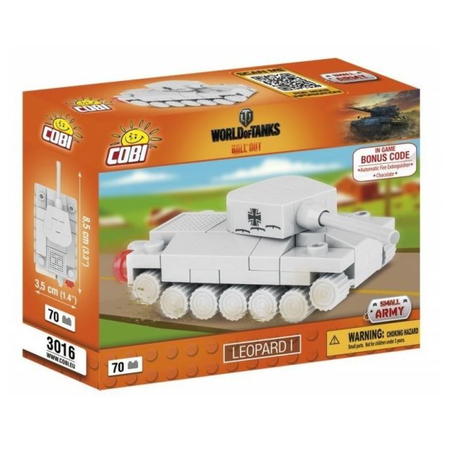 Cobi 3016 World of Tanks Leopard I, nano model