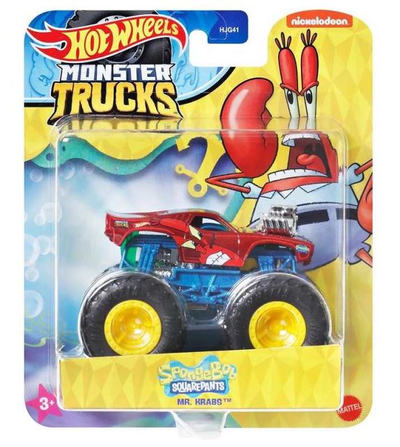 Mattel HW® Monster Trucks SpongeBob SquarePants PÁN KRABS, HWN79