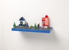 LEGO® polička na vystavenie stavebníc - modrá (2)