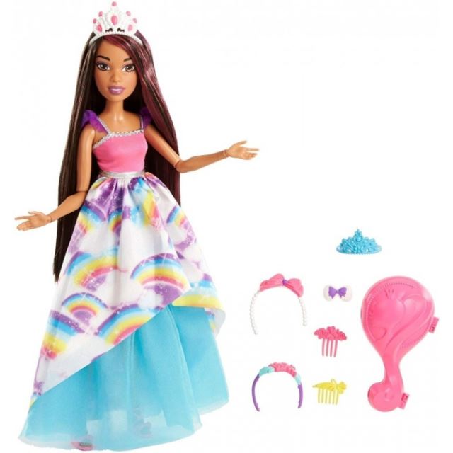 Barbie Vysoká dlouhovláska brunetka, Mattel FXC81