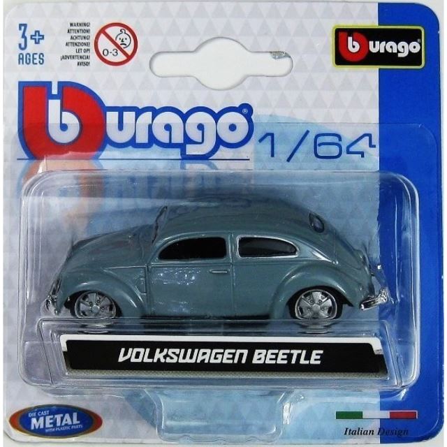 Burago Kovový model auta Volkswagen Beetle 1:64