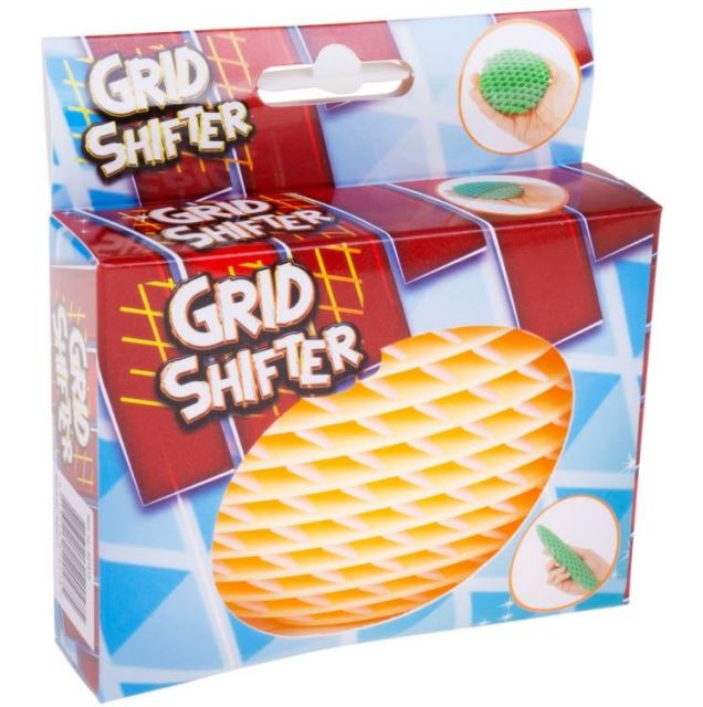 GRID SHIFTER 3D Senzorická antistresová mriežka oranžovo-ružová