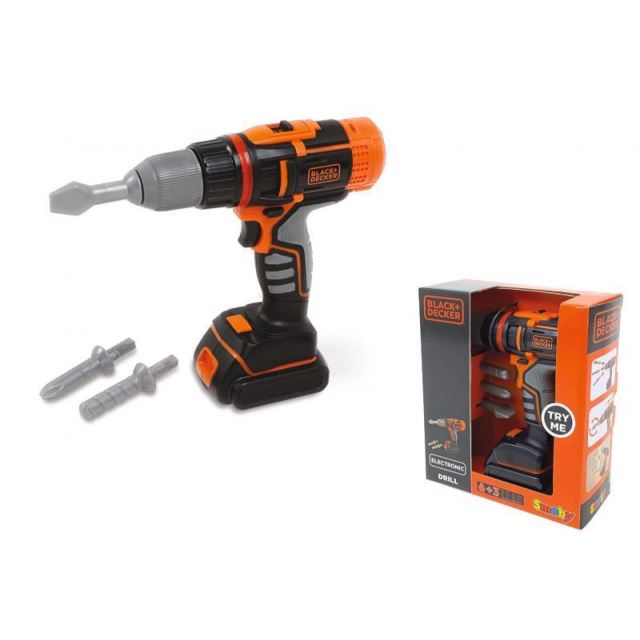 Smoby Black & Decker elektronická aku vrtačka/šroubovák