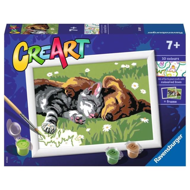 Ravensburger 20189 CreArt Spiaci pes a mačka