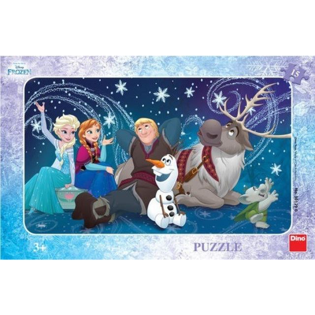 Puzzle Frozen Sněhové Vločky 15D, Dino