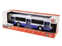 Autobus, ktorý hlási zastávky česky 28 cm modrý (1)