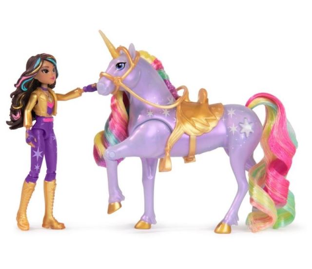 Spin Master Unicorn Academy Světelný jednorožec a figurka 11 cm Sophia a Wildstar