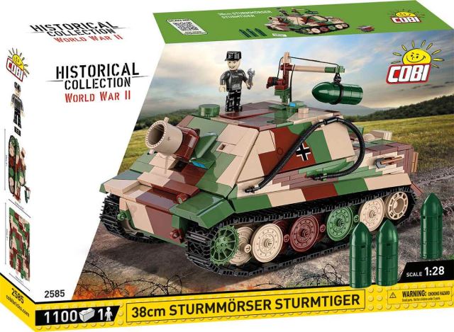 Cobi 2585 II WW 38 cm Sturmmorser Sturmtiger, 1:28, 1100 k, 1 f