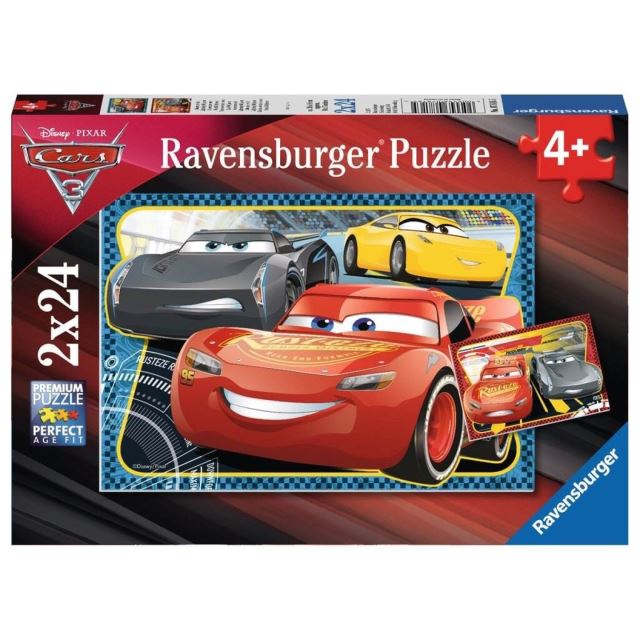 Puzzle Cars Dobrodružství McQueen 2x24 dílků, Ravensburger