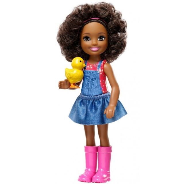 Barbie Chelsea malá farmářka s kuřátkem, Mattel GCK63