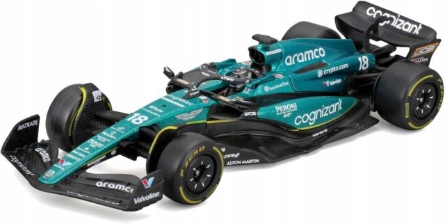 Bburago 1:43 RACE Formule F1 - Aston Martin AMR23 (2023) #18 Lance Stroll