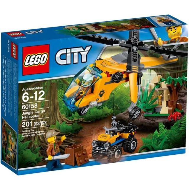 LEGO CITY 60158 Nákladní helikoptéra do džungle