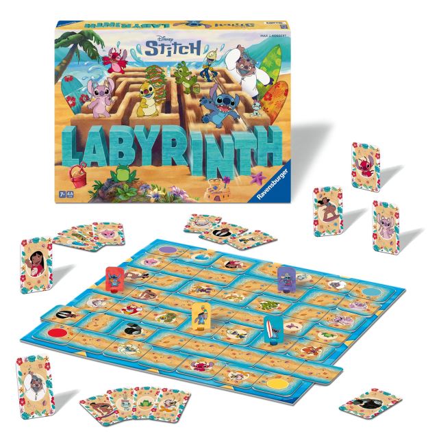 Oblíbené postavičky ze světa Disney: Stitch se ztratily v pohyblivém tajemném labyrintu. Dokážete je najít a vysvobodit?
