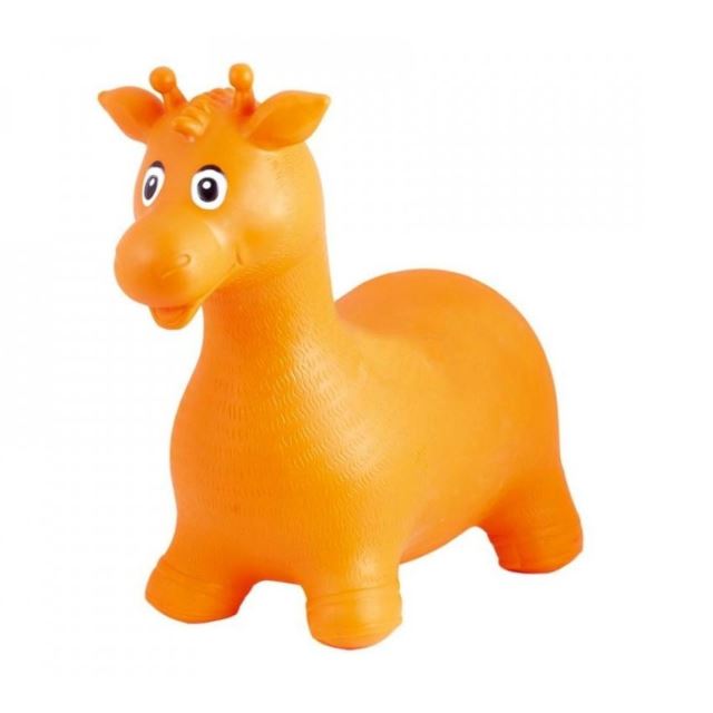 John Hopsadlo Žirafa oranžová 55 x 50 cm